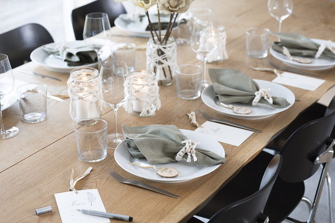 8 kreativa idéer till vackra bordsdekorationer